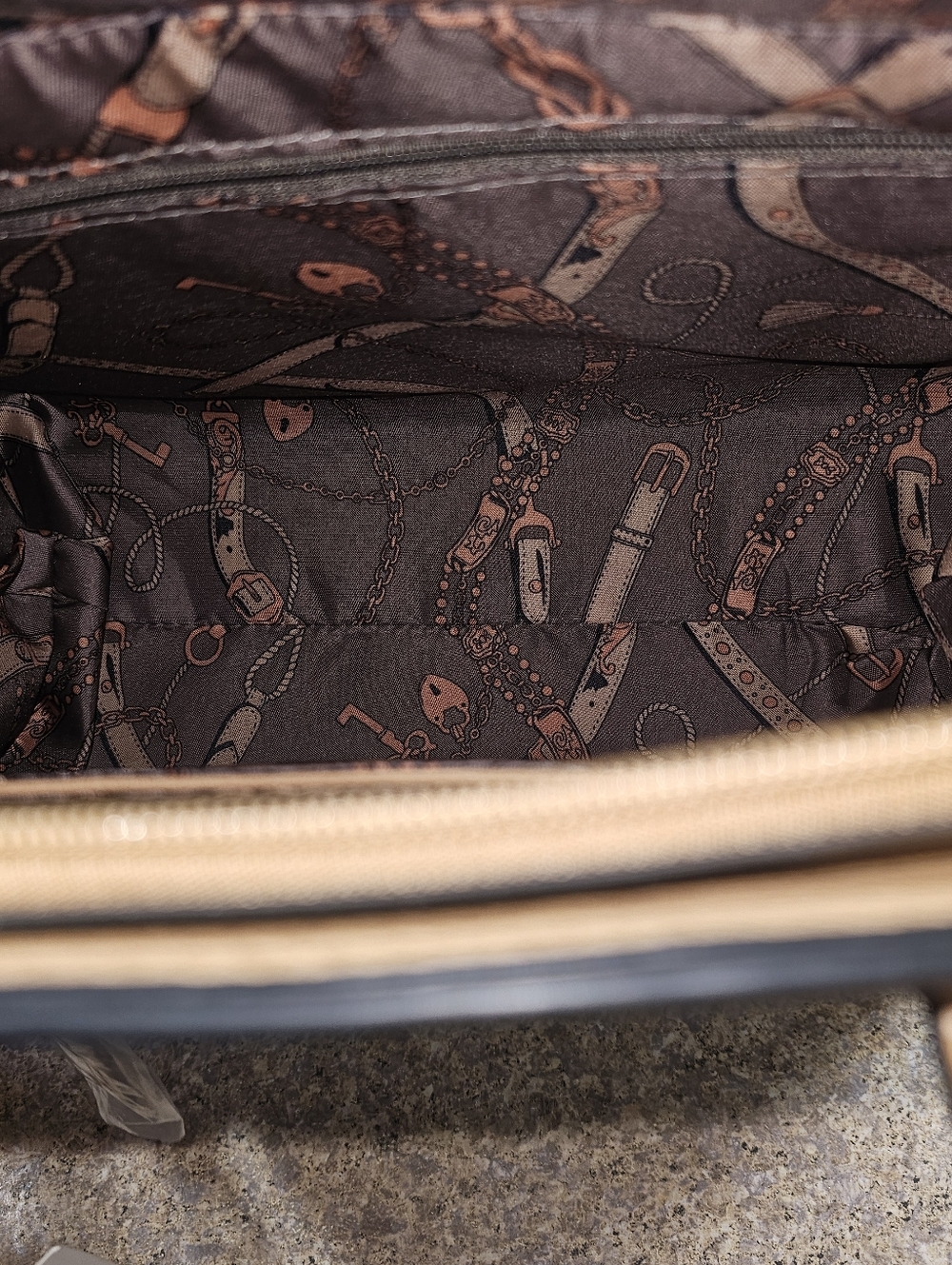 NWT La Terre 3-Piece Vegan Leather Bag Set Camel Tan Satchel Crossbody Wristlet - Picture 12 of 12